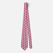 Harten Plaid Rode Roze Das (Voorkant)