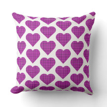 Harten Plaid Roze Paars Zwart