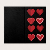Harten Platonische Valentijn Notecard 25pk Kaart (Buitenkant ongevouwen)