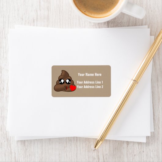 Harten & Poep Emoji's Etiket (Insitu)