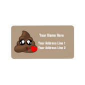 Harten & Poep Emoji's Etiket (Voorkant)