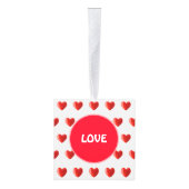 Harten, polair beer en kalligrafie op wit decoratie (Rechts)