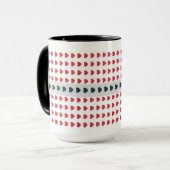 Harten Polka Puntpatroon mok (Voorkant links)