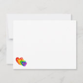 Harten regenboog bedankkaart (Achterkant)