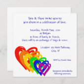 Harten regenboog kaart (Voorkant / Achterkant)