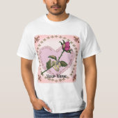 Harten Ringen Roos  T-shirt (Voorkant)