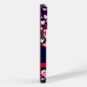 Harten rode roze, bruine en jachtnaam Case-Mate iPhone case (Achterkant / Rechts)