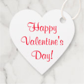 Harten Rode Trouwdag Valentijnsdag 4Eve Bedankjes Labels (Achterkant)