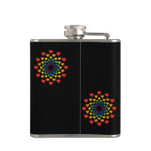 Harten rond harten heupfles (Achterkant)