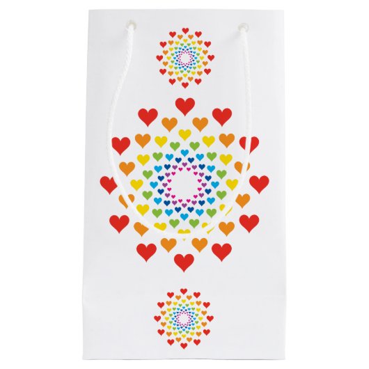 Harten rond harten klein cadeauzakje (Voorkant)