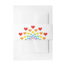 Harten rond harten uitnodigingen wikkel