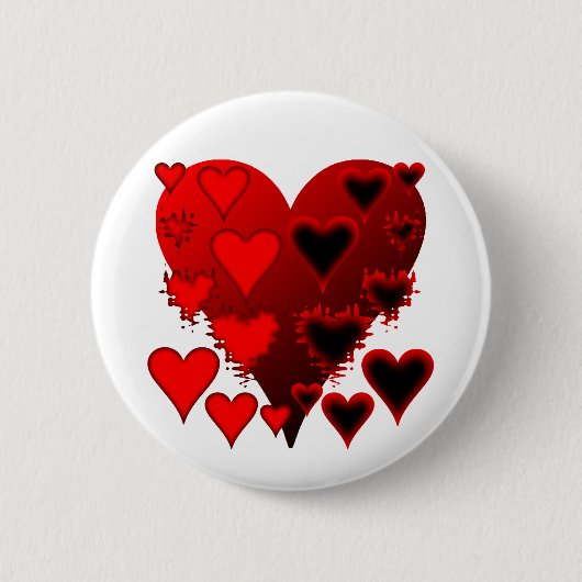 Harten Ronde Button 5,7 Cm (Voorkant)