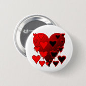 Harten Ronde Button 5,7 Cm (Voorkant /achterkant)
