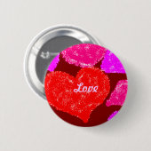 Harten Ronde Button 5,7 Cm (Voorkant /achterkant)