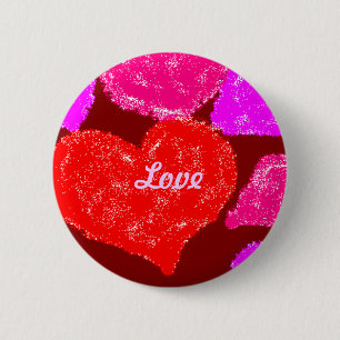 Harten Ronde Button 5,7 Cm