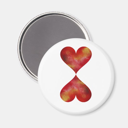 Harten Ronde magneet (Voorkant / Achterkant)