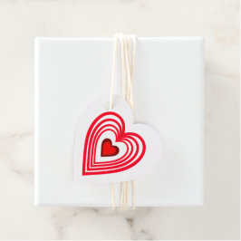 Harten Rood Bruiloft Valentijnsdag 4Eve Bedankjes Labels