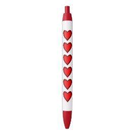 Harten Rood Bruin Liefde Valentijnsdag Zwarte Inkt Pen