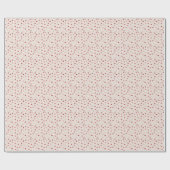 Harten - Rood en roze ombre op Offwhite Cement Cadeaupapier (Vlak)