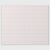 Harten - Rood en Roze Ombre op Wit-Rollen Cadeaupapier (Vlak)