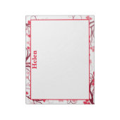 harten rood en wit notitieblok (Linkerzijde)