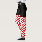Harten rood en wit - trendy Love / Retro mode Leggings (Links)