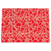 Harten Rood Grote Kleine Valentijnsdag Groot Cadeauzakje (Voorkant)