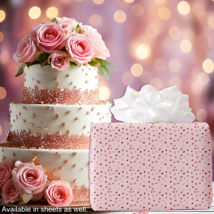 Harten - Rood op Licht Roze Ombre Cadeaupapier