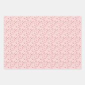 Harten - Rood op Licht Roze Ombre Inpakpapier Vel (Voorkant)