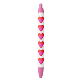 Harten Rood Roze Valentijnsdag 4Lyn Zwarte Inkt Pen