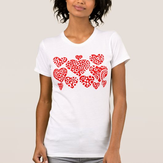 Harten - Rood T-shirt (Voorkant)