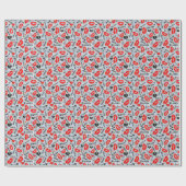 Harten, rood, zwart, lip prints, kus cadeaupapier (Vlak)