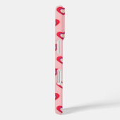 Harten Roze Rood Paars Valentijn iPhone /iPad hoes (Achterkant / Rechts)