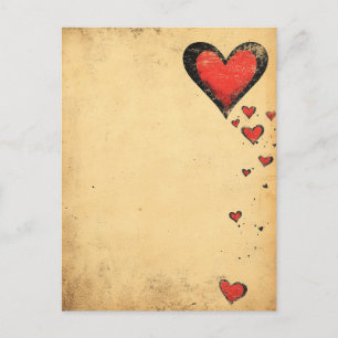 harten Rozen houden van Valentijnsdag Briefkaart