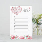 Harten Rozen Waar zijn we? Vrijgezellenfeest spel (Staand voorkant)