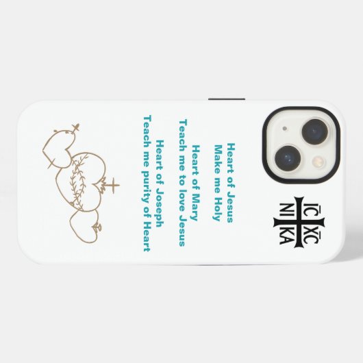 Harten Rozenkrans iPhone Case iPhone Hoesje (Achterkant horizontaal)