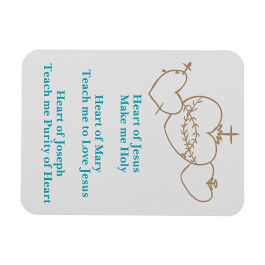 Harten Rozenkrans magneet (Horizontaal)