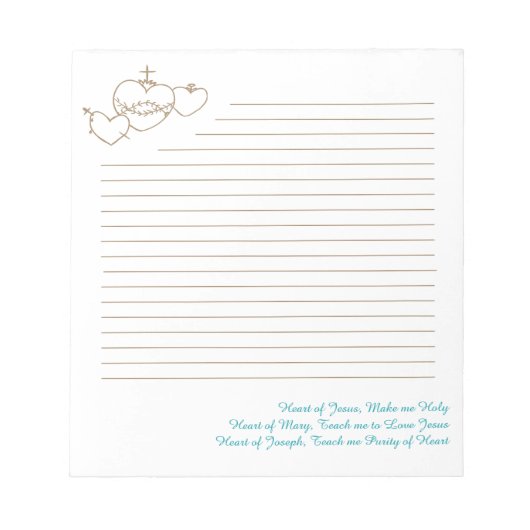 Harten Rozenkrans notitieblok (Voorkant)