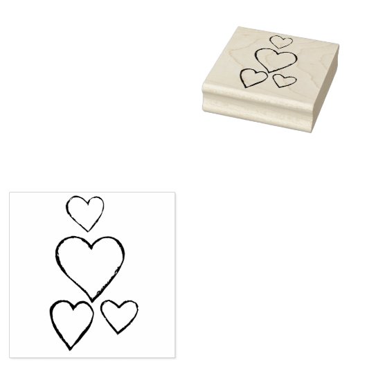 Harten Rubberstempel (Gestempeld)