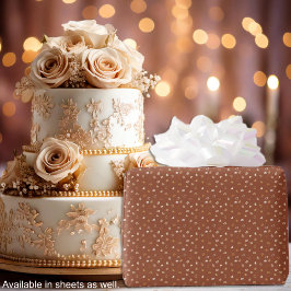 Harten-Rustiek bruin-Valentijn voor hem of bruilof Cadeaupapier