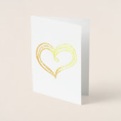 Harten schets foliekaart folie kaarten (Voorkant)