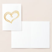 Harten schets foliekaart folie kaarten (Display)