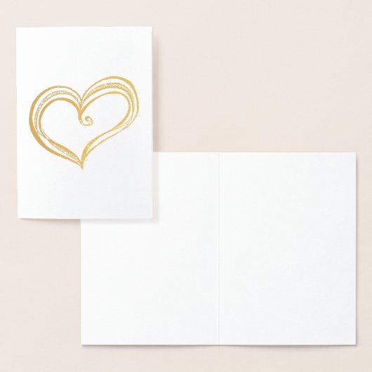 Harten schets foliekaart folie kaarten (Display)