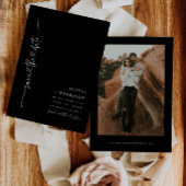 Harten Script Save The Date Aankondiging Fotokaart