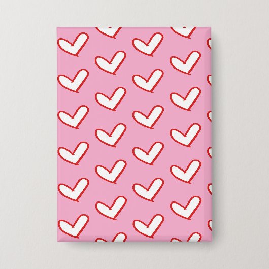 Harten Sleutelhanger met "liefde" Button (Voorkant)