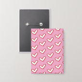 Harten Sleutelhanger met "liefde" Button (Voorkant / Achterkant)