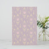 Harten-sleutels-patroon Briefpapier (Staand voorkant)