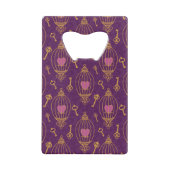 Harten-sleutels-patroon Creditkaart Flessenopener (Achterkant)