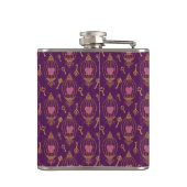 Harten-sleutels-patroon Heupfles (Achterkant)