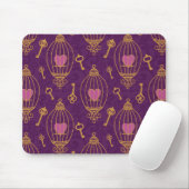 Harten-sleutels-patroon Muismat (Met muis)